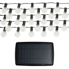 Instalatie solara cu LED Hepol 50 x LED G40 lumina multicolora 1500 cm