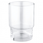 Pahar baie Grohe Essentials sticla transparent 6 6 x 9 5 cm