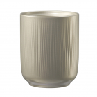 Ghiveci SK Falun Glamour ceramica gri bej metalic diametru 15 cm 15 cm