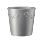 Ghiveci SK Starlight ceramica argintiu diametru 14 cm 13 cm