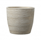 Ghiveci SK Pescara ceramica crem diametru 12 cm 10 cm