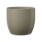 Ghiveci SK Basel ceramica gri mat diametru 16 cm 15 5 cm
