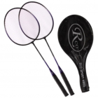 Set 2 Rachete Badminton plus Husa Violet Negru