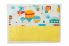 Organizator patut Balonase cu galben KidsDecor din bumbac 35x50 cm