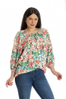Bluza Dama Ampla Multicolora cu model Floral