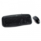 Kit tastatura si mouse Smart KM 200 USB 104 taste concave Mouse Optic 