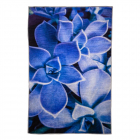 Covor modern Blue Flower poliester albastru 60 x 90 cm
