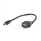 Cablu Mini USB La USB 2 0 T M OTG 0 15m Negru