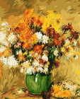 Set pictura pe numere Vaza cu flori de toamna