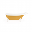 Cada baie freestanding Fibrex Knossos compozit galben 170 x 70 x 67 cm
