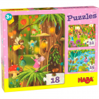 Set 3 jocuri puzzle evolutiv pentru copii Taramul Zanelor