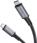 Cablu de date adaptor Hoco US01 USB C Male la USB C Male 1 2 m Black a
