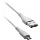 Cablu de date C100 MicroUSB 1m 3A Alb