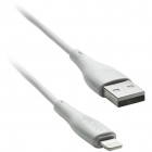 Cablu de date C100 Lightning USB 1m 3A Alb