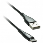 Cablu de date C100 USB TipC 1m 3A Negru