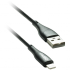 Cablu de date C100 Lightning USB 1m 3A Negru