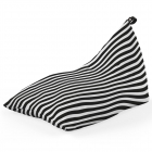 Fotoliu Puf Bean Bag tip Lounge Diagonal stripes black