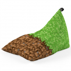 Fotoliu Puf Bean Bag tip Lounge Minecraft iarba pamant