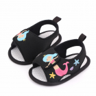 Sandalute negre pentru fetite Sirena