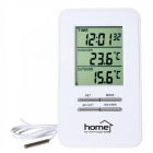 Termometru cu ceas Home HC 12 cu fir pentru interior si exterior
