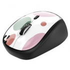 Mouse Wireless Yvi Pink Circles