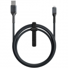Cablu de date Kevlar USB Lightning 1 5m Negru