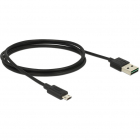Cablu de date USB A MicroUSB B 1m Black