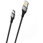 Cablu de Date si Incarcare BU11 Tasteful USB la USB Type C 1 2m 3A Neg
