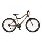 Bicicleta Mtb Booster Galaxy 26 Inch Gri Portocaliu Alb