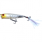 Vobler Burpy Popper 6 5cm 6 3g Pearl Spots