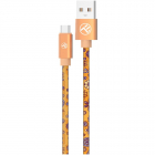 Cablu de date Graffiti USB USB C 1m Orange