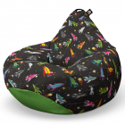 Fotoliu Puf Bean Bag tip Para L retro space ships