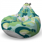 Fotoliu Puf Bean Bag tip Para L abstract jungle periglacial