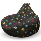 Fotoliu Puf Bean Bag tip Para L AmongUs black