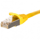 Netrack patch cable RJ45 snagless boot Cat 5e FTP 0 25m yellow