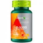 Vitamina d 5000 naturala 120 cps gelatinoase moi 120cpr ADAMS SUPPLEME