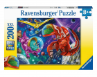 Puzzle 200 piese XXL Space Dinosaurs