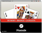 Set 2 pachete carti de joc Poker Bridge Canasta