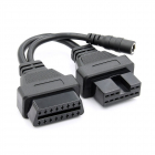 Cablu adaptor Auto Techstar R Mitsubishi 12 Pin la OBD2 16 Pin