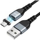 Cablu de date U96 USB To MicroUSB Magnetic 1 2m Negru