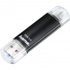 Memorie USB 124001 Laeta Twin USB 2 0 microUSB 128GB 40MBs Negru
