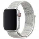 Curea smartwatch Cloth Gri Alb pentru Apple IWatch 1 2 3 4 5 6 SE 42 4