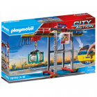 Set de Constructie Playmobil Macara de Marfa cu Container