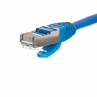 Netrack patch cable RJ45 snagless boot Cat 5e FTP 0 5m blue