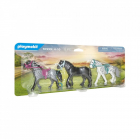 Jucarie 3 Horses Friesian Knabstrupper Andalusian Construction Toy 709