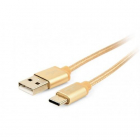 Cablu de date USB USB C 1 8m Gold