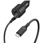 Incarcator Premium Dual USB Cablu USB C inclus Putere 12W Negru