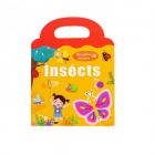 Carte Puzzle cu 34 stickere reutilizabile Insecte