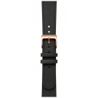 Curea smartwatch Leather Wristband 18mm w Rose Gold buckle pentru Scan