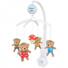 Carusel muzical pentru patut Cu 5 jucarii din plus Bears Baby Mix